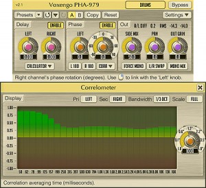 Voxengo PHA-979 is a track phase and time alignment audio plug-in