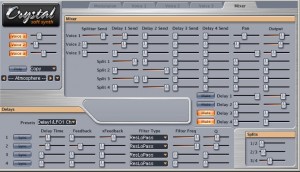 Crystal - Freeware soft synthesiser plugin - mixer