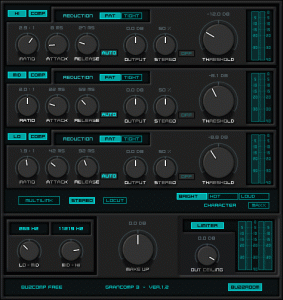 BuzComp Free GranComp3 - Multiband Classic Hard Compressor - Free VST Plugin