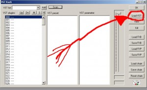 Wavosaur - VST Rack - Load VST