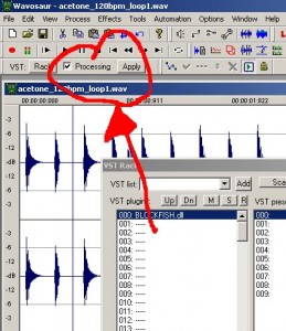 Wavosaur VST process