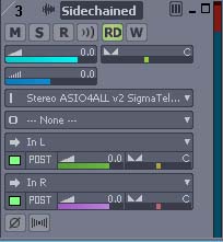 Sidechain UAD Track to be affected setup