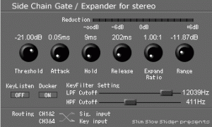 Slim Slow Slider: Sidechain gate and expander